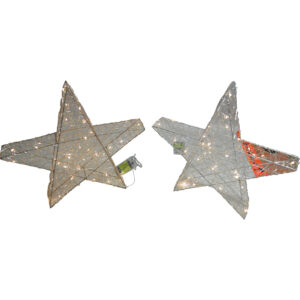 Wire star 3D with 35x LED 40x40x6cm