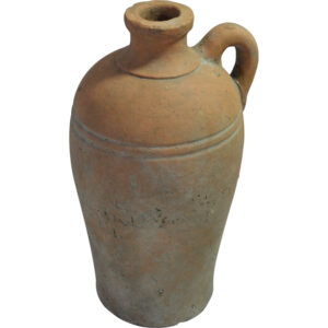 Terracotta bottle w/ear L 21x19x36cm