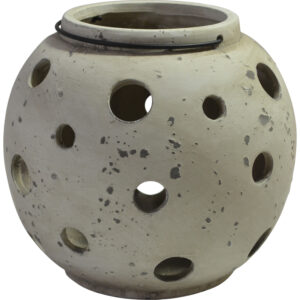 Cement lantern w/handle L