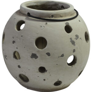 Cement lantern w/handle M