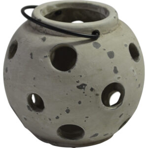 Cement lantern w/handle S