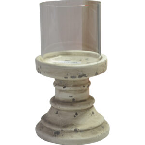 Cement candle holder/hurricane S