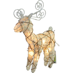 Metal deer w/Led L 26.5x12.5x39cm