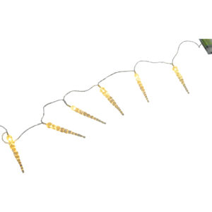 Plastic icicle light string 167cmL