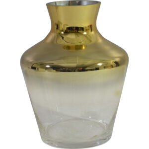 Glass vase dia 19.7x25.3cm