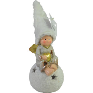 Terracotta angel w/Led S