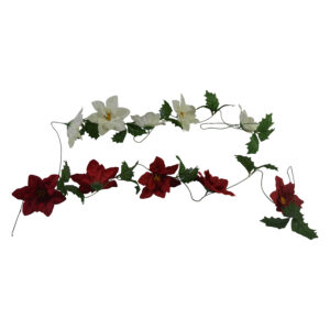 Poinsettia garland 150cml
