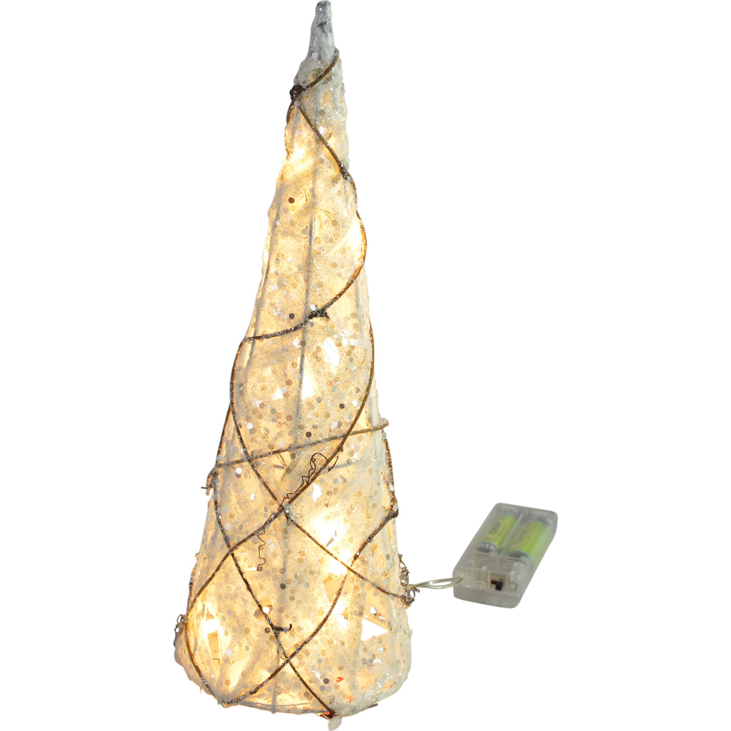 A18010495.JPG Metal cone tree w/Led d.10x30cm