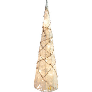 Metal cone tree w/Led XL dia 17x60cm