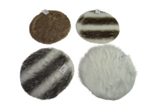 Deco mat fake rabbit fur dia30cm