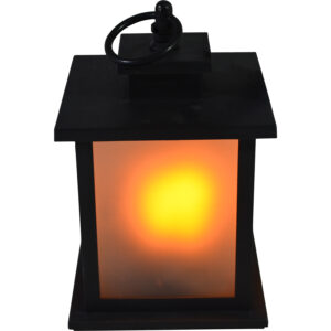 Plastic lantern w/Led 12x12x18.5cm
