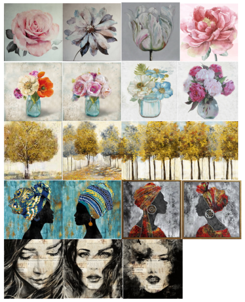 Art Print canvas 55x55cm