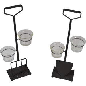 Metal tea light holder 14x7x34cm