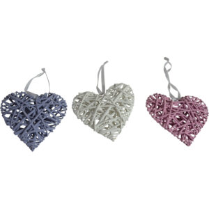 Rattan heart S 20.5x18.5x6cm