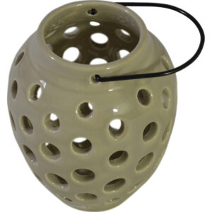 Ceramic candle holder w/hanger S