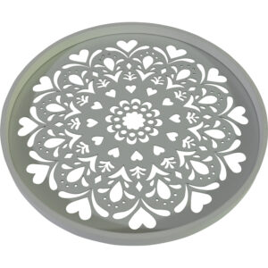 A18051071.JPG Mdf tray w/glass L dia 40.7x2.5cm