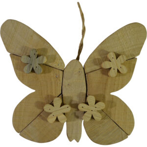 Wooden butterfly S 24.5x20x3cm