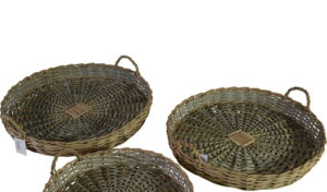 Willow tray round s/3
