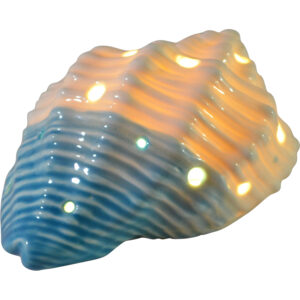 Ceramic shell w/Led 11.5x9x6.7cm