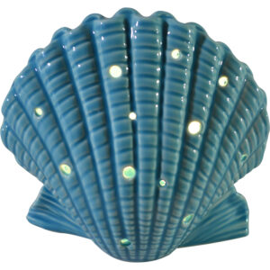 Ceramic shell w/Led 13.8x9x13cm