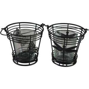 Metal tea light holder