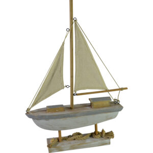 Wooden sailing boat 40x8.5x55.5cm