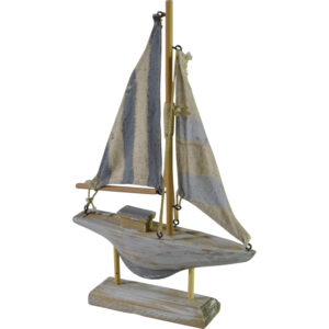Wooden sailing boat 23x3x14cm