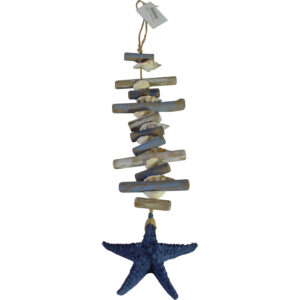 Wooden decoration hanger 12.5x3.5x60cm