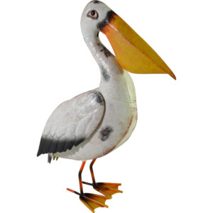 Metal pelican 28x12.5x40.5cm