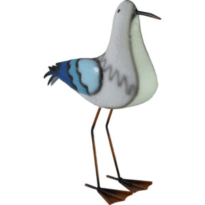 Metal seagull L 36x15.5x41cm