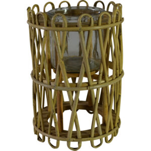 Rattan lantern M dia 21x29.5cm
