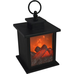 Plastic lantern w/Led 12x12x18.5cm