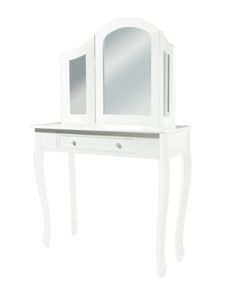 Wooden dressing table + mirror