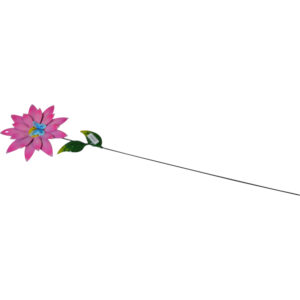 Metal garden stick flower