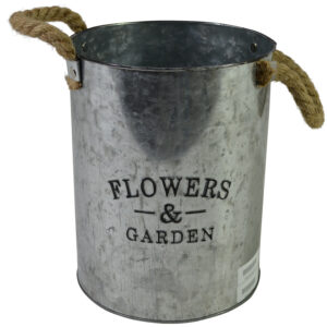 Metal bucket L dia 18.5x23cm