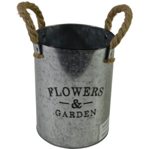 Metal bucket M dia 15.5x20cm