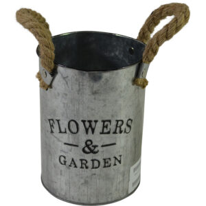 Metal bucket S dia 13x17.3cm