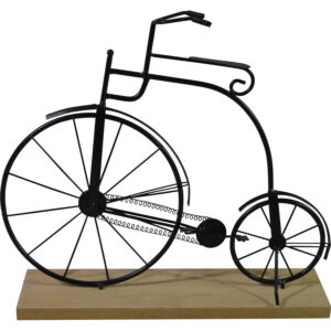 Metal bike on mdf base