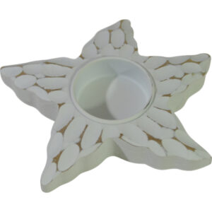 Mdf tea light holder star 13x12x2.2cm