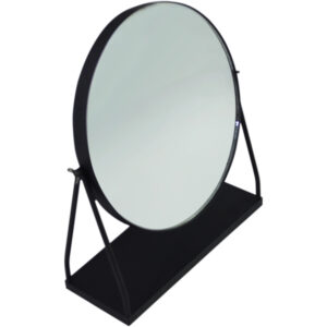 Metal mirror on stand 34x12x37.5cm