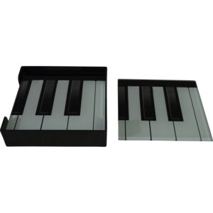 glass coasters square s/4