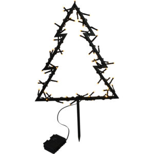 Metal tree on stand w/Led