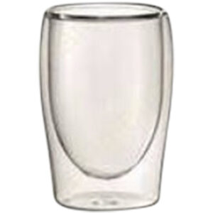 Espresso double wall glass 80ML dia 6x8cm S/2
