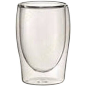 Coffee double wall glass dia 7.2x10cm 175ML S/2