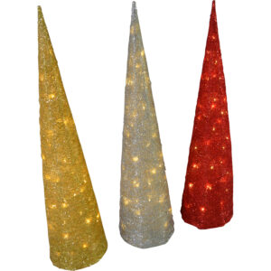 A18113277.JPG Metal cone tree w/Led L (adaptor) dia 20x80cm