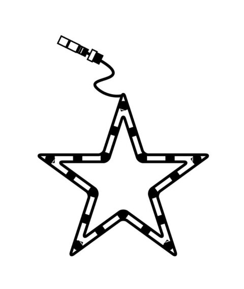 Led rope light star S w60L CON