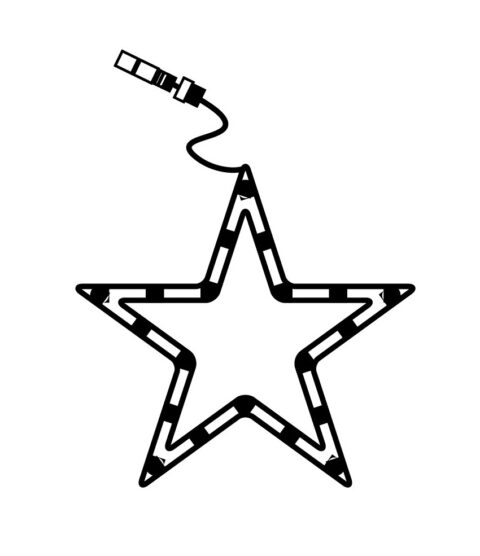 Led rope light star L w120L CON