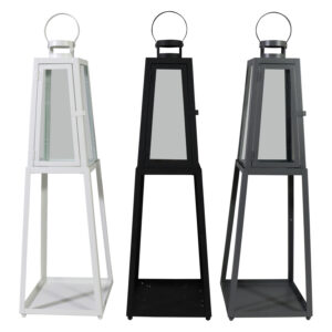 Metal lantern L 23.5x23.5x76cm