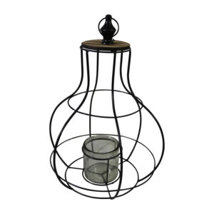 Metal lantern L dia 32.5x44cm