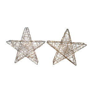 Wire star 3D with 25x LED 30x30x6cm